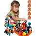 Набор STEM для сортировки Цветные фигуры и пегборд (38 шт) от Skoolzy