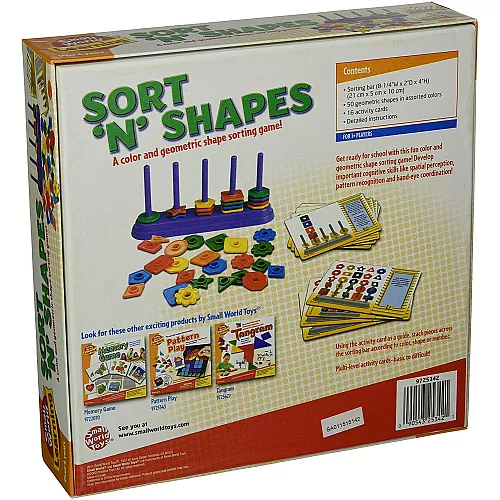 Набор для сортировки Фигурки на колышках (66 шт) от Small World Toys