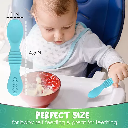 Розвиваючий сенсорний набір силіконових ложок (4 шт) від Sperric