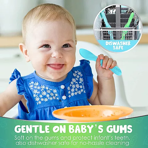 Розвиваючий сенсорний набір силіконових ложок (4 шт) від Sperric