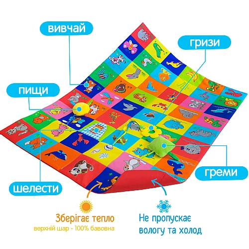 Розвиваючий ігровий килимок Ферма