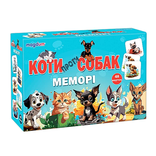 Настольная игра мемори Коты против собак