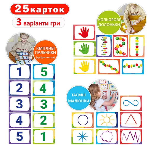 Набір розвиваючих карток 3 в 1 Нейрогра Набір розвиваючих карток 3 в 1 Нейрогра