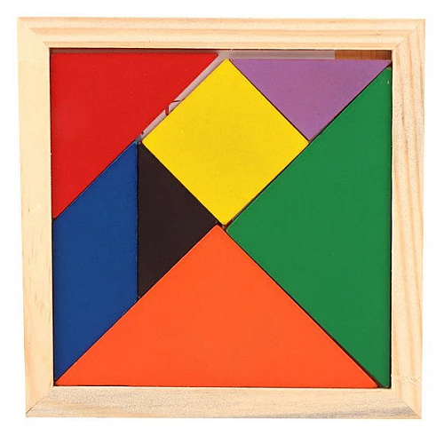 Розвиваючий набір головоломка Танграм 11*11 см від Obetty