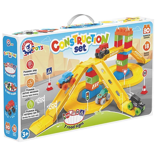 Конструктор Дороги и мосты (80 деталей)