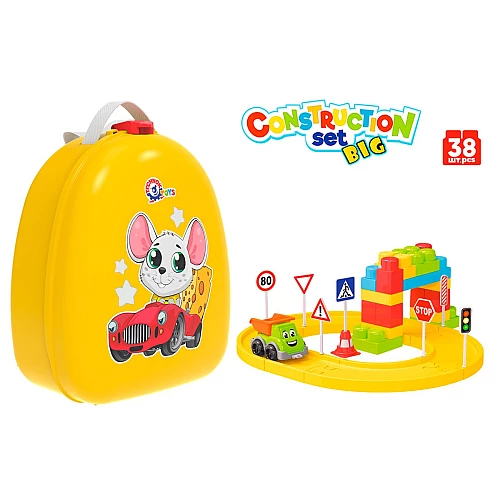 Развивающий набор "Конструктор в рюкзаке" (38 деталей)