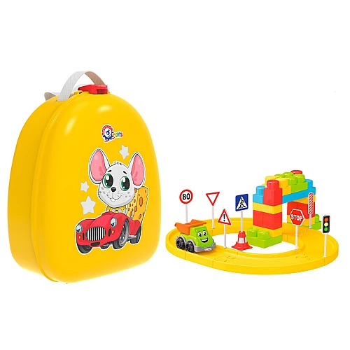 Развивающий набор "Конструктор в рюкзаке" (38 деталей)