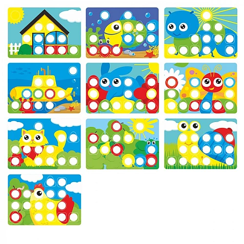 Розвиваючий набір Мозаїка (10 шаблонів)