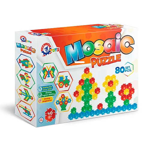 Розвиваючий набір Мозаїка-пазл Килимок (80 шт)