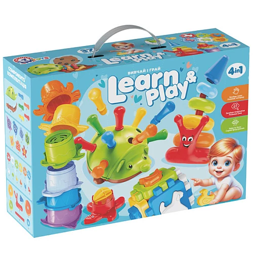 Подарунковий набір 4 в 1 Вчися та грай