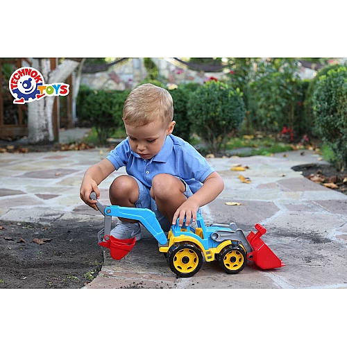 Розвиваюча іграшка Трактор з двома ковшами