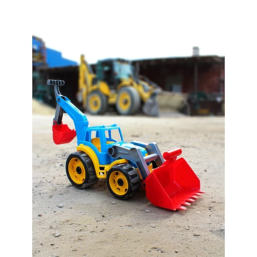 Розвиваюча іграшка Трактор з двома ковшами
