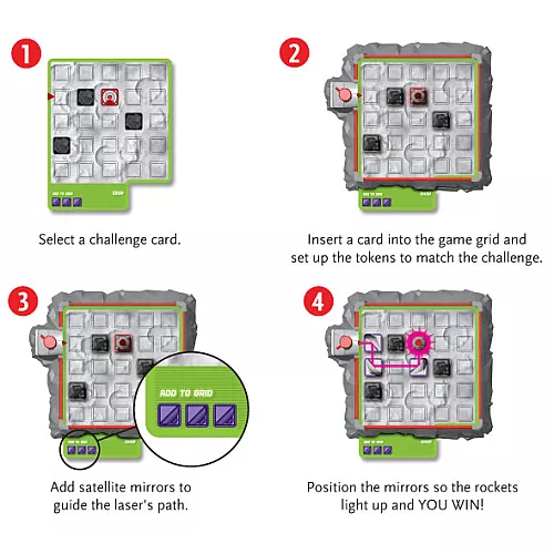 Настольная игра головоломка Лазерный лабиринт Джуниор от ThinkFun Настольная игра головоломка Лазерный лабиринт Джуниор от ThinkFun