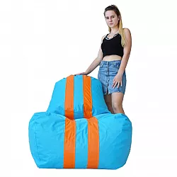 Кресло бескаркасное с полосками 90х80х85 см