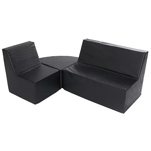 Игровой набор мягкой мебели Черный Игровой набор мягкой мебели Черный