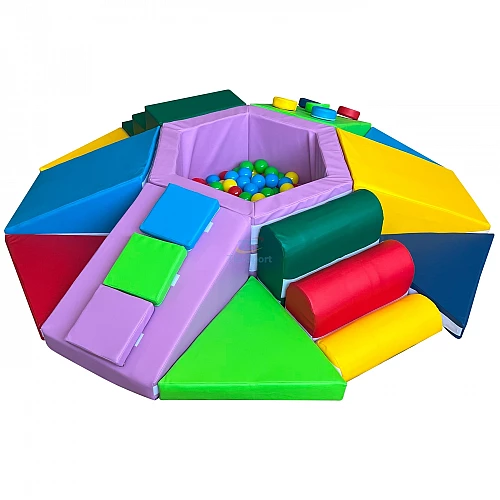 Дитячий спортивний тренажер з сухим басейном