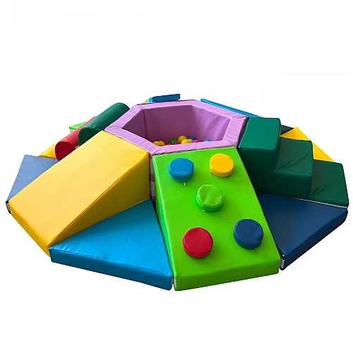 Дитячий спортивний тренажер з сухим басейном