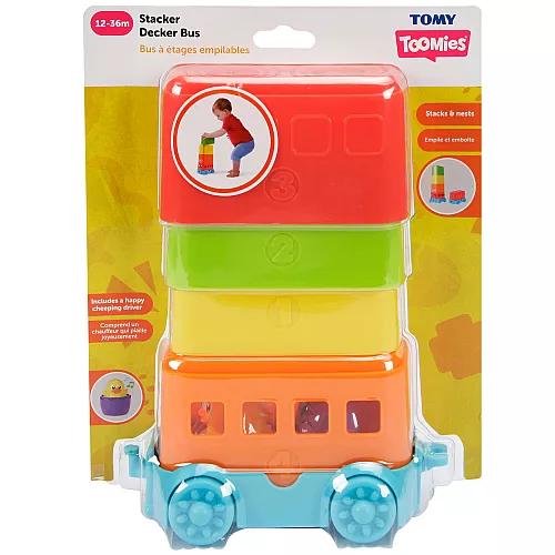 Развивающая игрушка Пирамидка автобус от Toomies Развивающая игрушка Пирамидка автобус от Toomies