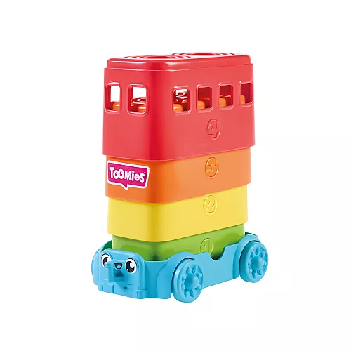 Развивающая игрушка Пирамидка автобус от Toomies Развивающая игрушка Пирамидка автобус от Toomies