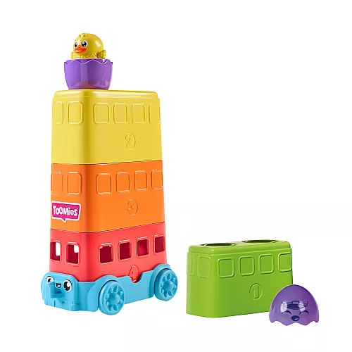 Развивающая игрушка Пирамидка автобус от Toomies Развивающая игрушка Пирамидка автобус от Toomies