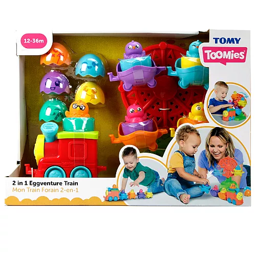 Игрушка-сортер 2 в 1 Поезд с аттракционом от Toomies Игрушка-сортер 2 в 1 Поезд с аттракционом от Toomies