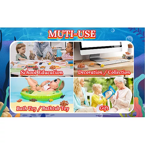 Развивающий набор мини фигурки Морские обитатели (8 шт) от Toymany Развивающий набор мини фигурки Морские обитатели (8 шт) от Toymany