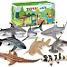 Развивающий набор мини фигурки Акулы (8 шт) от Toymany