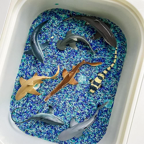 Развивающий набор мини фигурки Акулы (8 шт) от Toymany