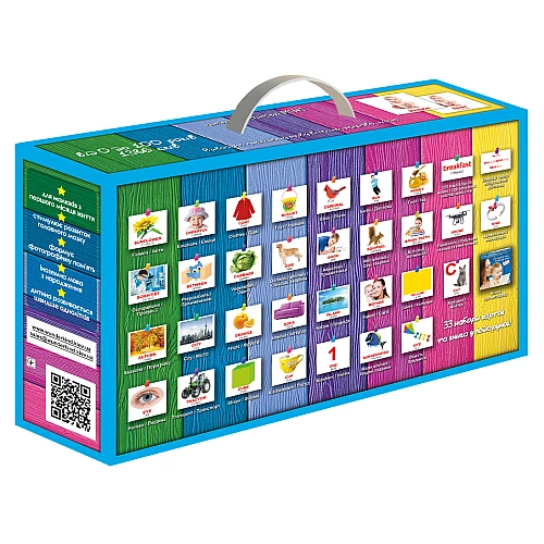 Набор карточек Домана Англо-украинский чемоданчик (1386 карточек)