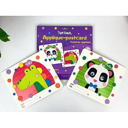 Набір для творчості аплікація-листівка Пандочка та Крокодил