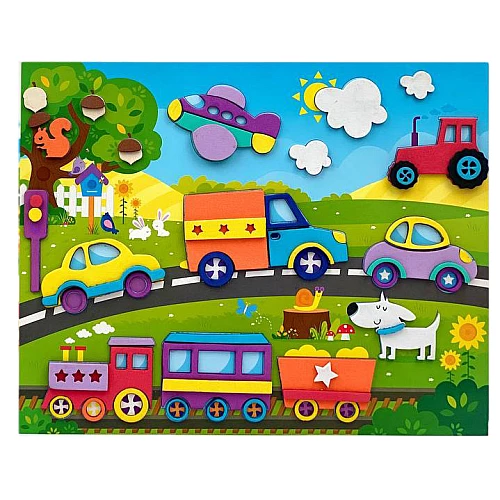 Набір для творчості М'яка аплікація Транспорт