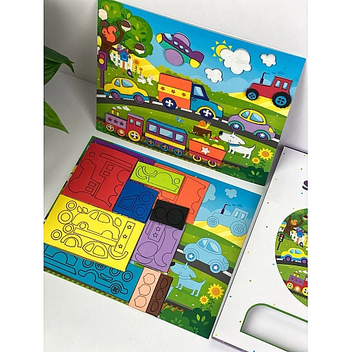 Набір для творчості М'яка аплікація Транспорт