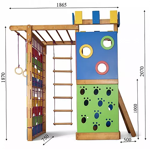 Детский игровой комплекс замок Babyland-16 с горкой Детский игровой комплекс замок Babyland-16 с горкой