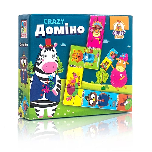 Розвиваюча настільна гра Crazy Доміно (2-4 гравці) Розвиваюча настільна гра Crazy Доміно (2-4 гравці)