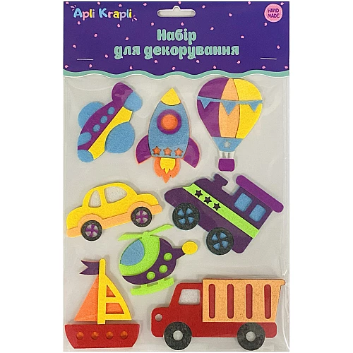 Набор для творчества декор из фетра Транспорт