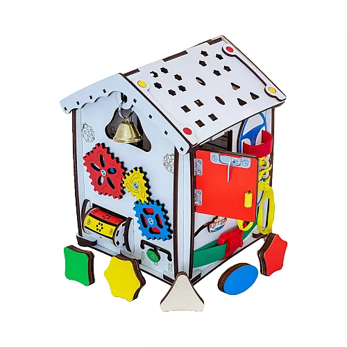 Розвиваюча іграшка Бізібудинок 24х24х30 см з підсвічуванням