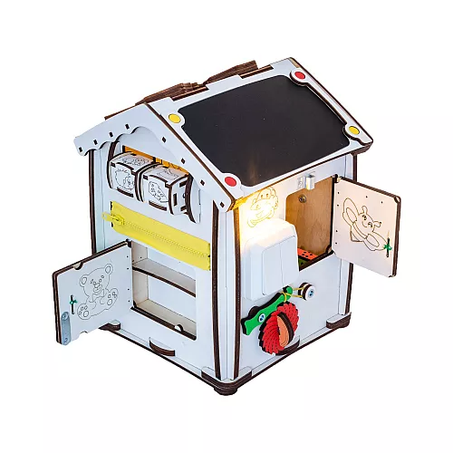 Розвиваюча іграшка Бізібудинок 24х24х30 см з підсвічуванням