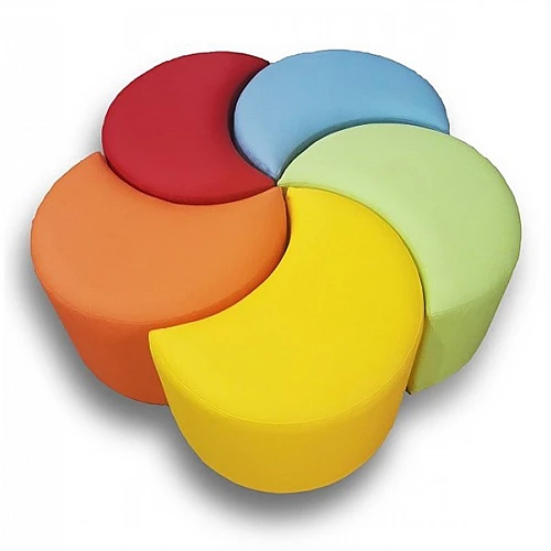 Дитячі пуфи Веселка (5 шт)