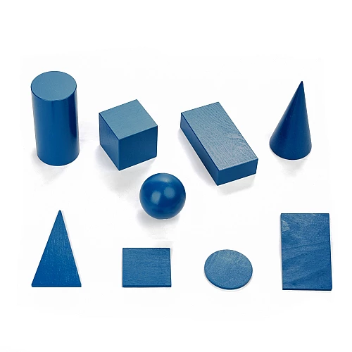 Навчальний набір Геометричні тіла та фігури 9 шт