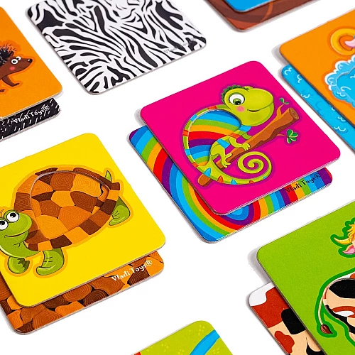 Розвиваюча гра з картками Чий бочок?