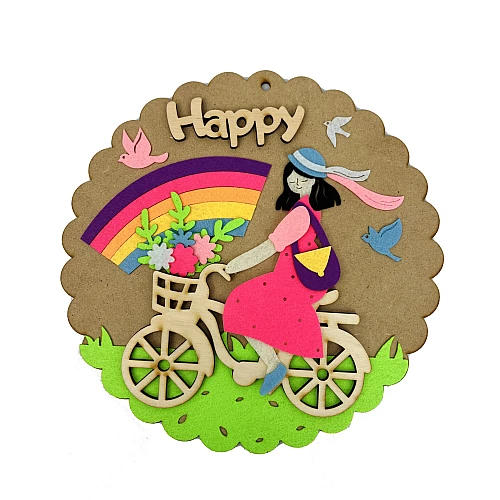 Набор для творчества аппликация из фетра Happy