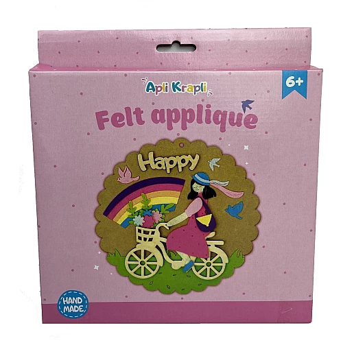 Набор для творчества аппликация из фетра Happy