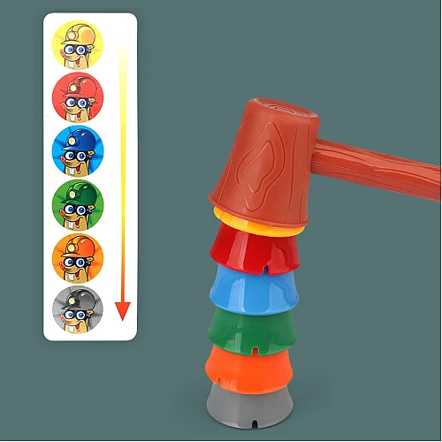 Розвиваюча настільна гра Боротьба з кротом (для 1-2 гравців) від Obetty