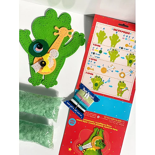 Набір для творчості іграшка з фетру Жабка