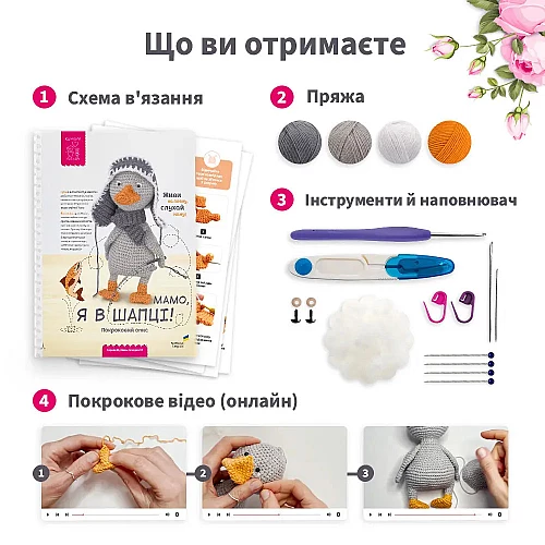 Набор для вязания Интерьерные игрушки Набор для вязания Интерьерные игрушки