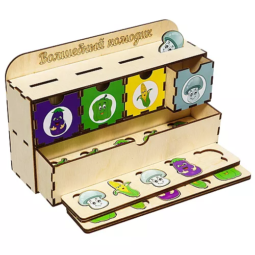 Розвиваючий набір Монтессорі сортер Овочі 1