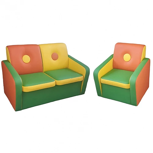 Комплект дитячих меблів Ґудзик (диван + крісло)