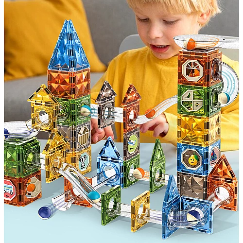 Розвиваючий Магнітний STEM конструктор лабіринт (91 деталей) від Obetty