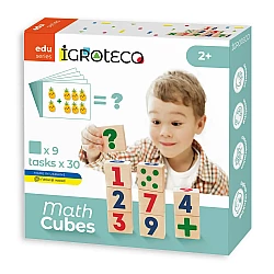 Розвиваюча іграшка Кубики математика (30 завдань)