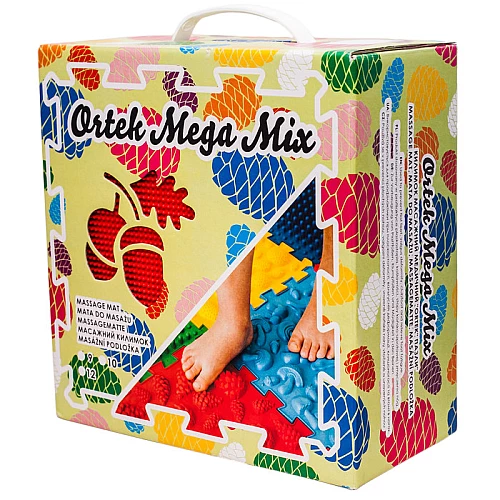 Масажний килимок Ортек пазли мікс (9 шт)